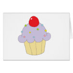 Purple Cupcake Greeting Card