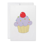 Purple Cupcake Personalized Invitation