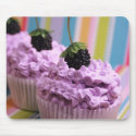 Purple Cupcakes mousepads by SweetStreet Purple Cupcakes mousepads