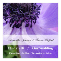 Purple Curls Personalized Invite