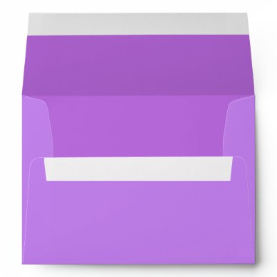 Purple Custom Envelope with Return Address