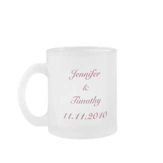 Purple customizable bride 2010 frosted mug mug