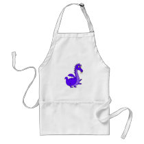 Purple Cute Cuddly Dragon Apron