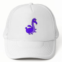 Purple Cute Cuddly Dragon Mesh Hats
