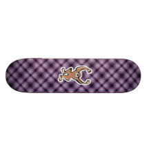 Purple Cute Monkey Skate Board Deck