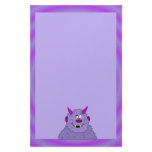 Purple Cute Monster Kids Stationery Paper Template