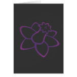 Purple Daffodil Greeting Card