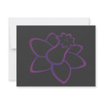 Purple Daffodil Personalized Invites