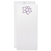 Purple Daffodil Customized Rack Card