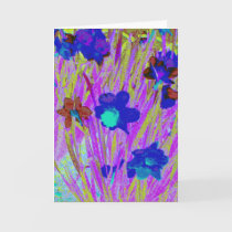 'Purple Daffodils' Blank Greeting Card cards