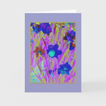 'Purple Daffodils' Greeting Card cards