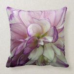Purple Dahlia Throw Pillow