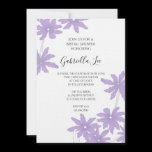 Purple Daisies Bridal Shower Invitation