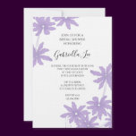 Purple Daisies Bridal Shower Invitation