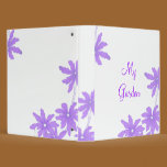 Purple Daisies Gardening Binder