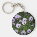 Purple Daisies Keychain