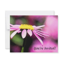 Purple Daisies of Hope Invitation by CountrySunshinePix Purple Daisies of Hope Invitation