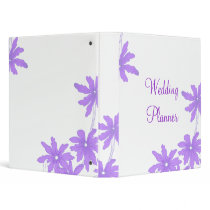 Purple Daisies Wedding Planner 1 inch binders by loraseverson Purple Daisies Wedding Planner 1 inch binders