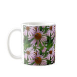 Purple Daisy and Bee with Border Mug