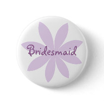 Purple Daisy Bridesmaid Pins