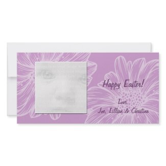 Purple Daisy Easter Photo Cards photocard