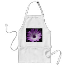 Purple Daisy Flower Apron