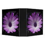 Purple Daisy Flower Avery Binder