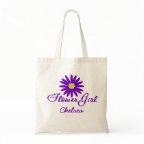 Purple Daisy Flower Girl bags