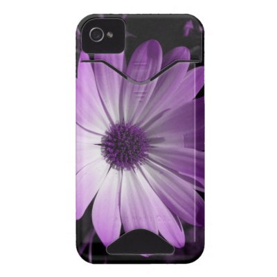 Purple Daisy Flower iPhone 4 Case