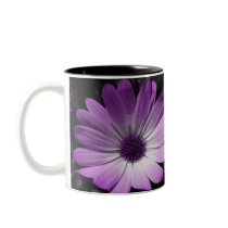 Purple Daisy Flower Mug