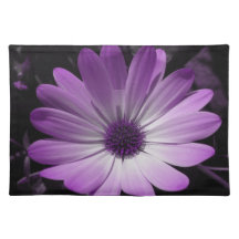 Purple Daisy Flower Placemat