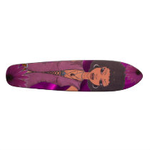 Purple Daisy Retro Girl skateboards