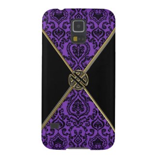 Purple Damask and Gold Celtic Knot S5 Case