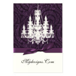 purple damask chandelier Chic Business Cards business cards