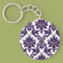 Purple Damask Keychain Purple Damask Keychain