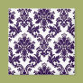 Purple Damask Magnets Purple Damask Magnets