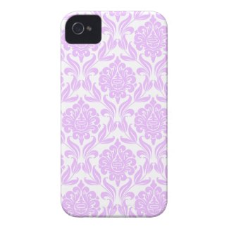 Purple Damask Pattern Iphone 4 Case-mate Case