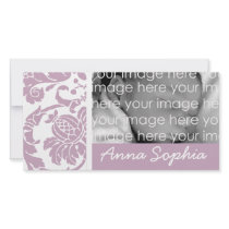 Purple Damask Photo Card photo cards by myhome71 Purple Damask Photo Card photo cards