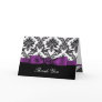 purple damask ThankYou Cards