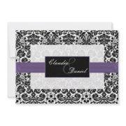 Purple wedding invites by mgdezigns
