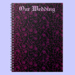 Purple Damask Wedding Journal notebooks