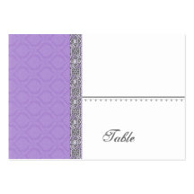 Purple Damask Wedding Set Business Card Templates