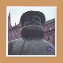 Purple Dan Square Magnet magnets