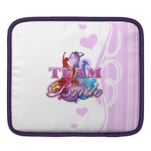 Purple dancing team bride bridesmaids bridal party iPad sleeve