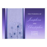 Purple Dandelion Romance Wedding Invitation