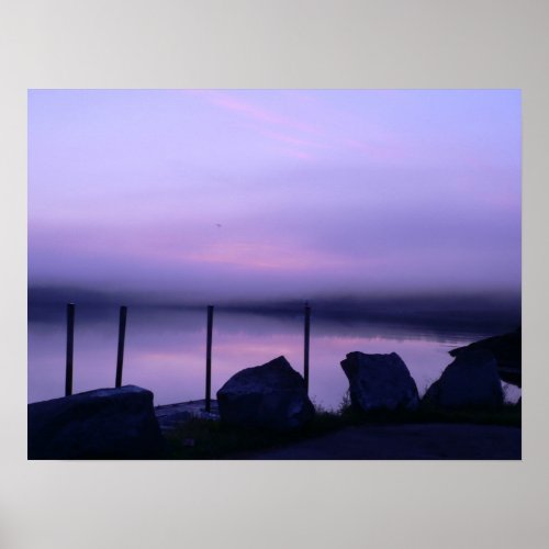 Purple Dawn Poster print