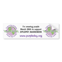 Purple Day bumper sticker bumper stickers by purpleday Purple Day bumper sticker bumper stickers
