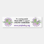 Purple Day bumper sticker bumper stickers