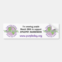 Purple Day bumper sticker
