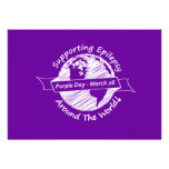 Purple Day Invitation invitations